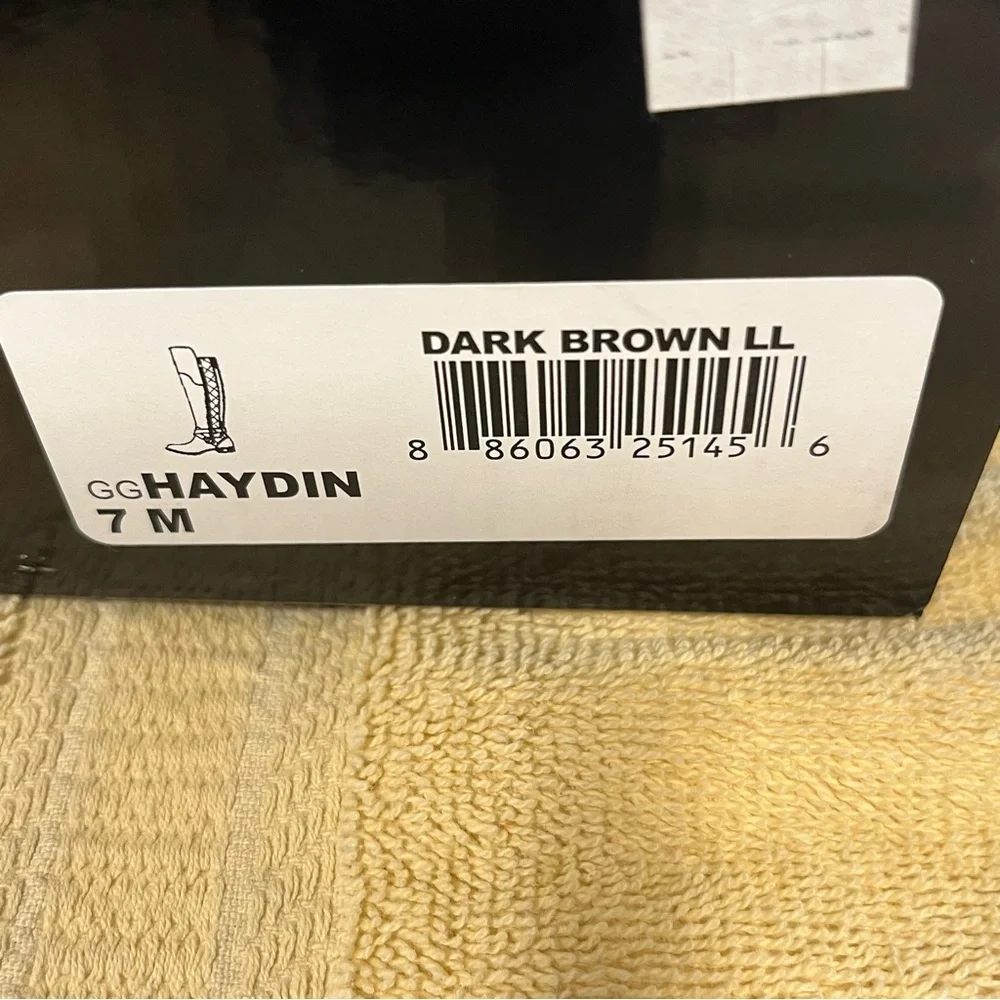NEW Women’s GBG Guess Haydin Dark Brown Sz 7 Knee High Riding Boots